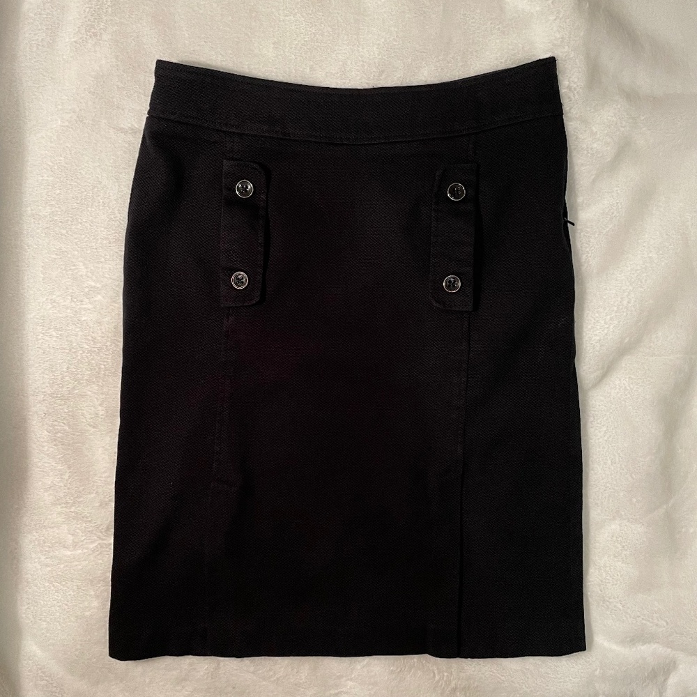 Willi Smith Womens Black Pencil Skirt, Size 4